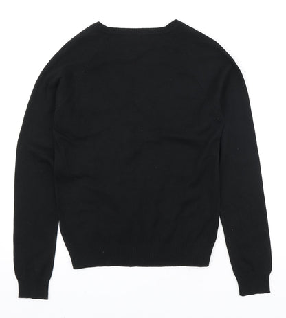 Womens UK Size M Preworn Black Pullover Jumper