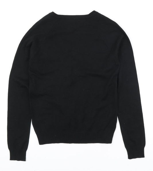 Womens UK Size M Preworn Black Pullover Jumper