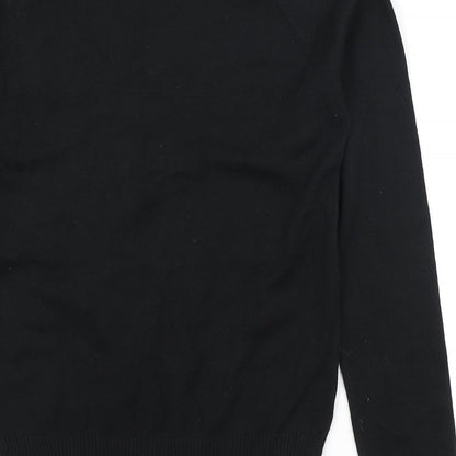 Womens UK Size M Preworn Black Pullover Jumper