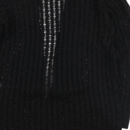 Womens UK Size S Glimpse Design Black Cardigan Jumper