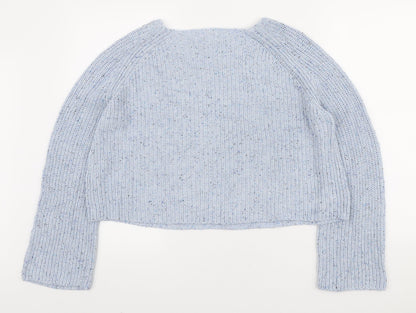 Womens UK Size M H&M Blue Pullover Jumper