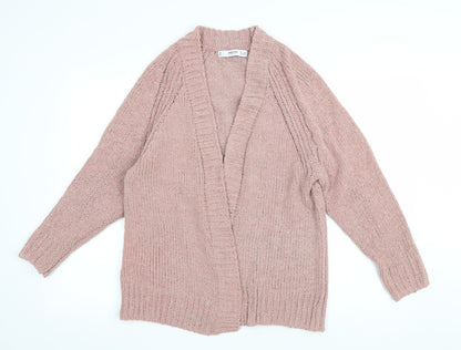 Womens UK Size S Mango Pink Cardigan Jumper