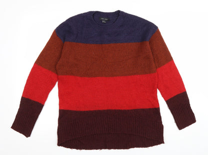 Womens UK Size S New Look Multicoloured Pullover Jumper