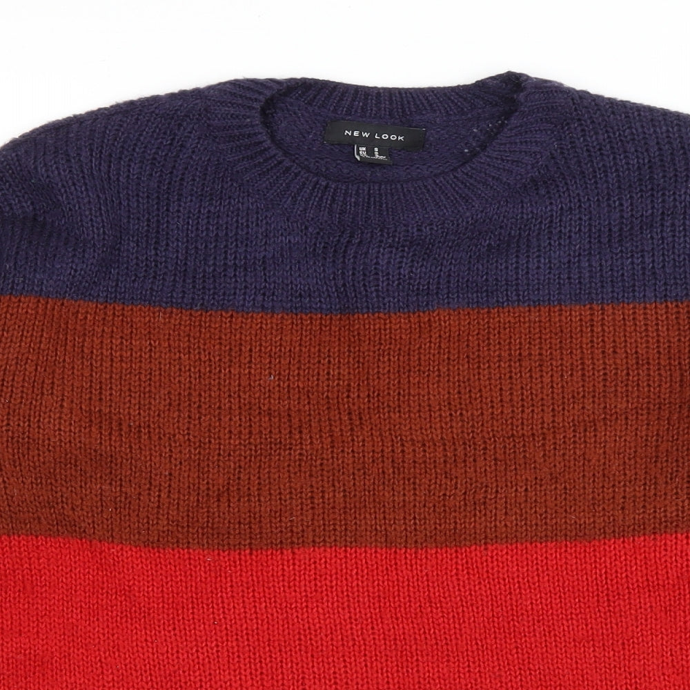 Womens UK Size S New Look Multicoloured Pullover Jumper