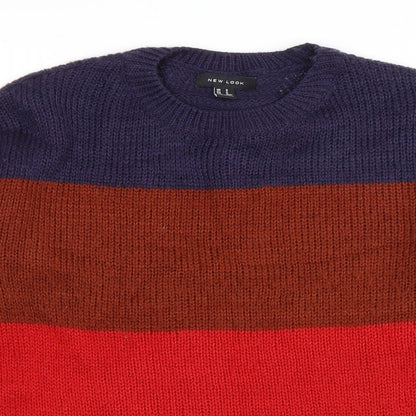 Womens UK Size S New Look Multicoloured Pullover Jumper