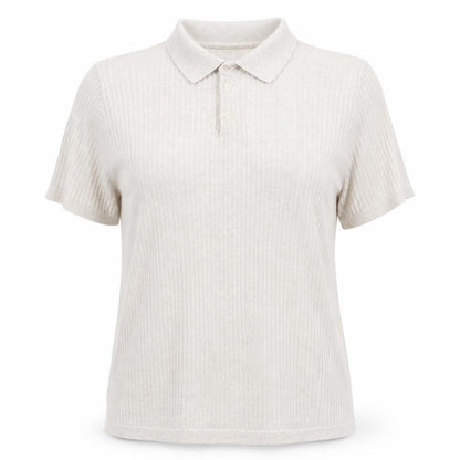 Womens UK Size L Zara Beige Basic Polo