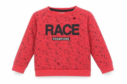 BOYS Boys Pink Cotton Pullover Sweatshirt Size 3-4 Years Pullover - Race Champions