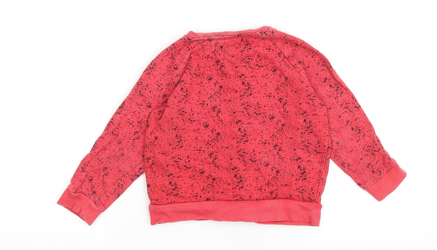 BOYS Boys Pink Cotton Pullover Sweatshirt Size 3-4 Years Pullover - Race Champions