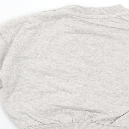 George Baby Grey Cotton Pullover Jumper Size 12-18 Months Pullover - Rainbow