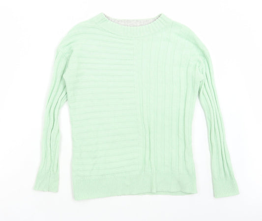 Womens UK Size XS Marks and Spencer Green Pullover Jumper