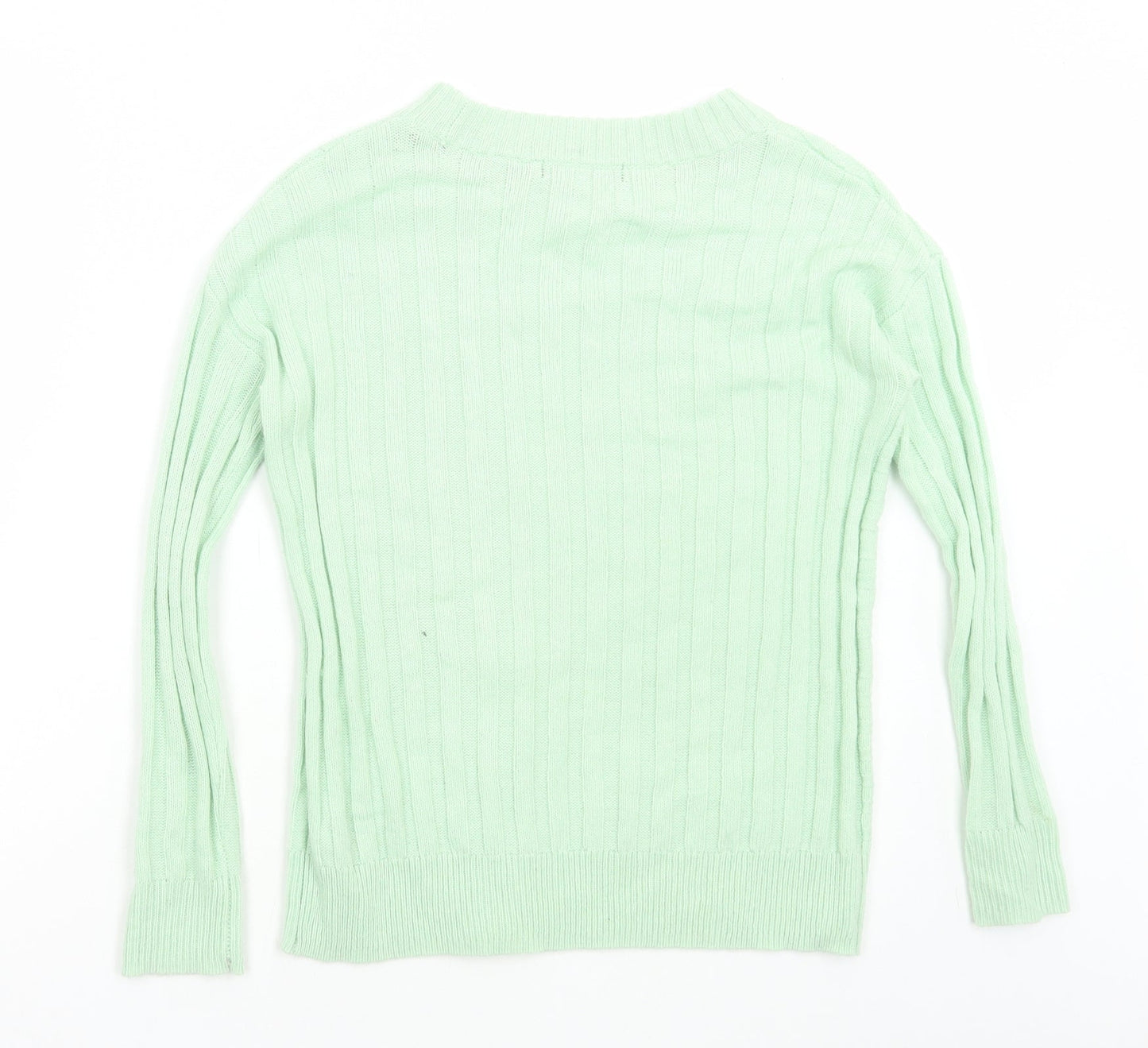Womens UK Size XS Marks and Spencer Green Pullover Jumper