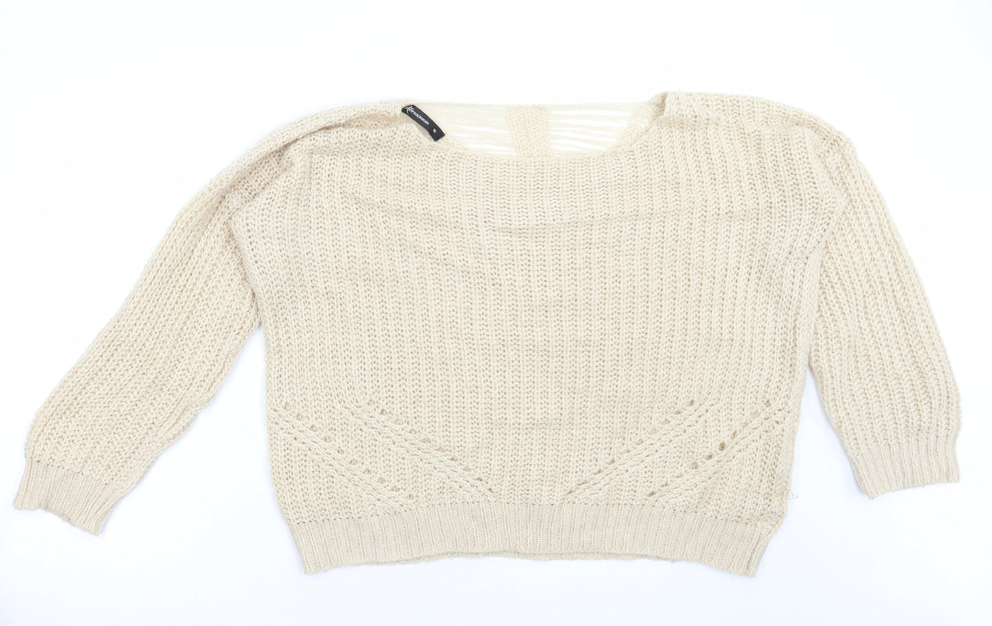 Womens UK Size 16 Internacionale Beige Pullover Jumper