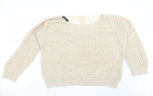 Womens UK Size 16 Internacionale Beige Pullover Jumper