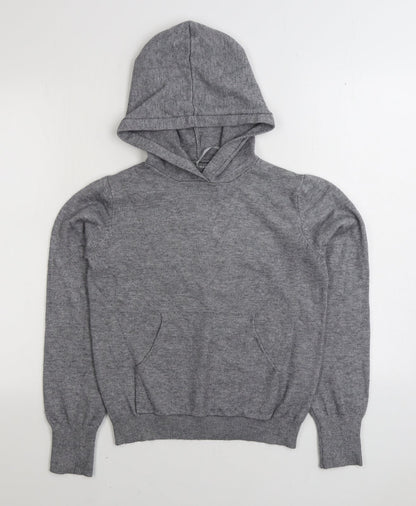 Primark Womens Grey Viscose Pullover Hoodie Size XS Pullover
