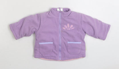 Celebrity Baby Girls Purple Jacket Size 3-6 Months Zip