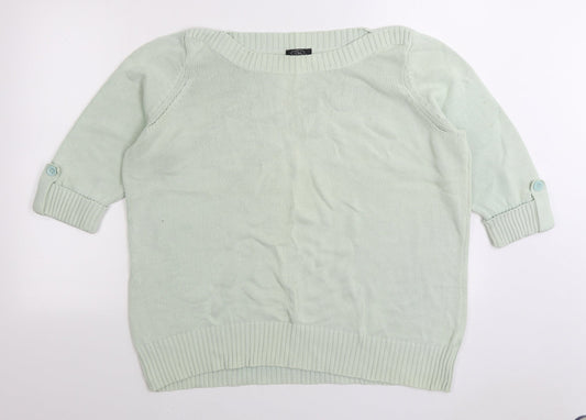 Womens UK Size XL Bonmarché Green Pullover Jumper