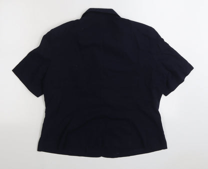 Mackays Womens Blue Jacket Blazer Size 18 Button