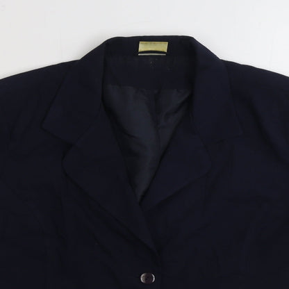 Mackays Womens Blue Jacket Blazer Size 18 Button