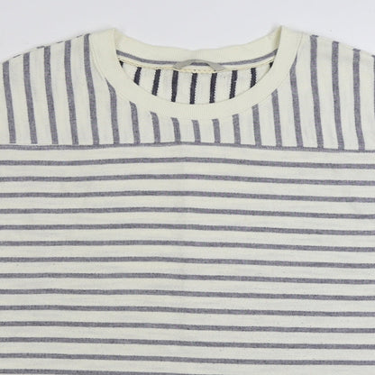 George Womens White Striped Polyester Pullover Sweatshirt Size 22 Pullover