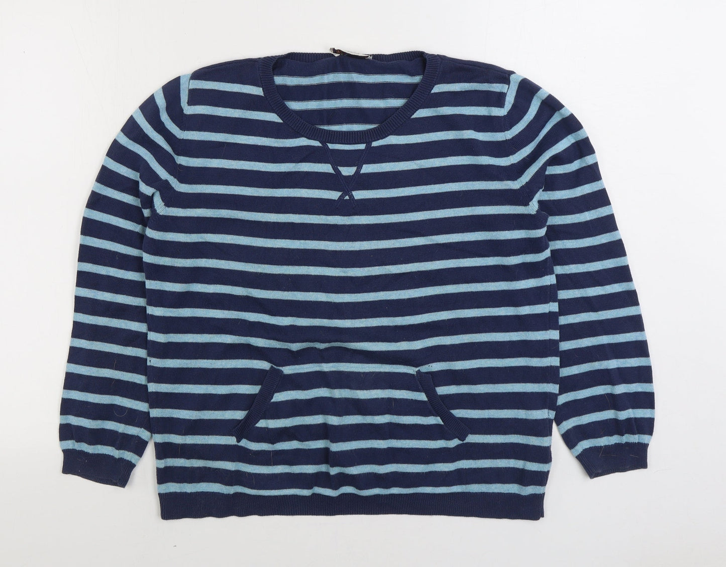 Womens UK Size 12 Marks and Spencer Blue Pullover Jumper