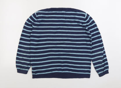 Womens UK Size 12 Marks and Spencer Blue Pullover Jumper