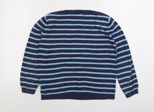 Womens UK Size 12 Marks and Spencer Blue Pullover Jumper