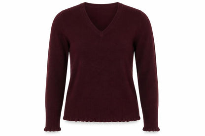 Womens UK Size 10 Debenhams Red Pullover Jumper