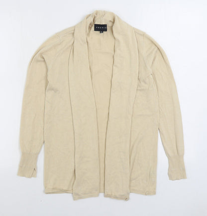 Premise Womens Beige V-Neck Acrylic Cardigan Jumper Size XS