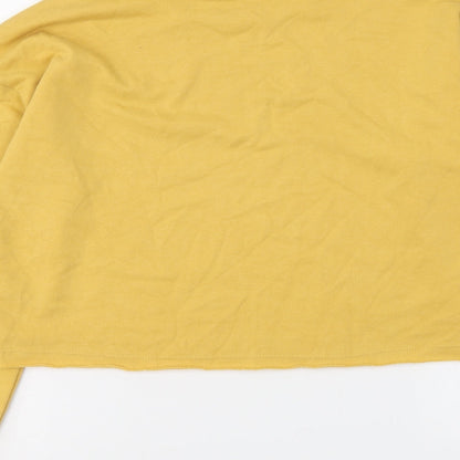 George Girls Yellow Cotton Pullover Sweatshirt Size 10-11 Years Pullover