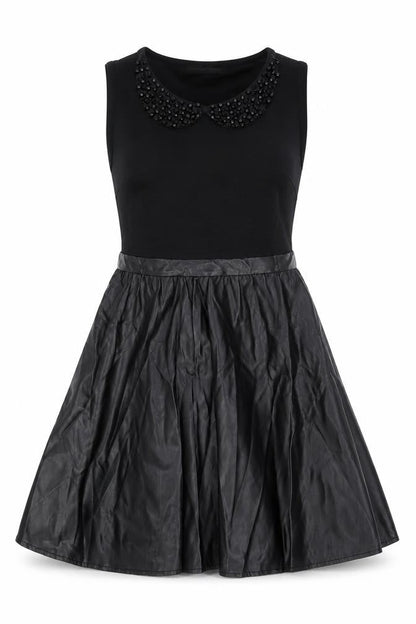 Atmosphere Womens Black Polyester Skater Dress Size 10 Round Neck Pullover