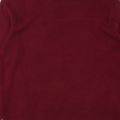 Womens UK Size 10 Essentials Purple Pullover Jumper