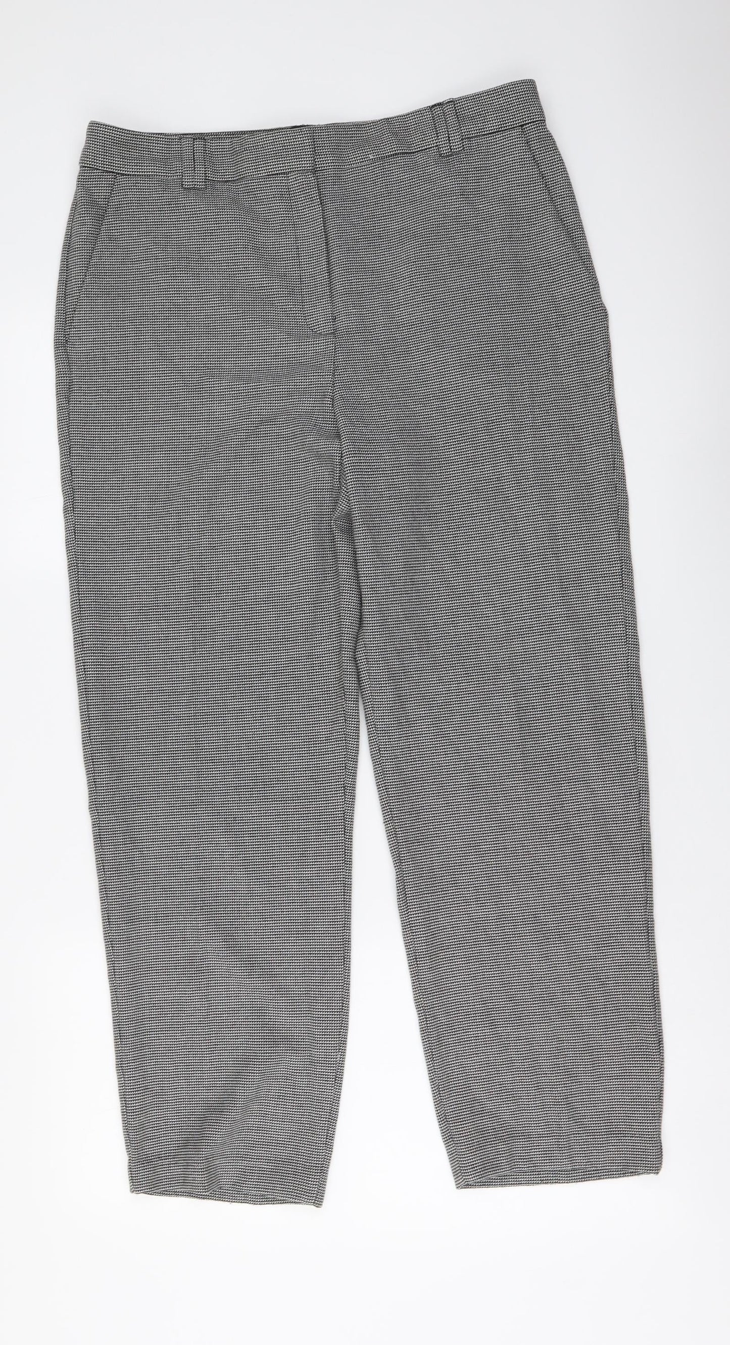 Womens UK Size 12 Marks and Spencer Regular Fit  Grey Trousers
