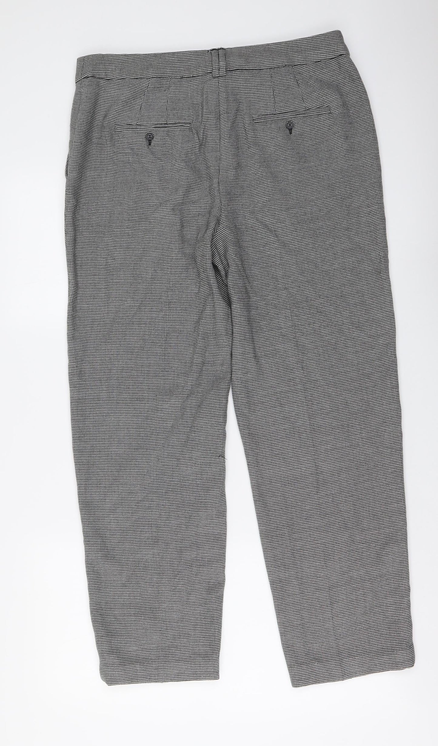 Womens UK Size 12 Marks and Spencer Regular Fit  Grey Trousers