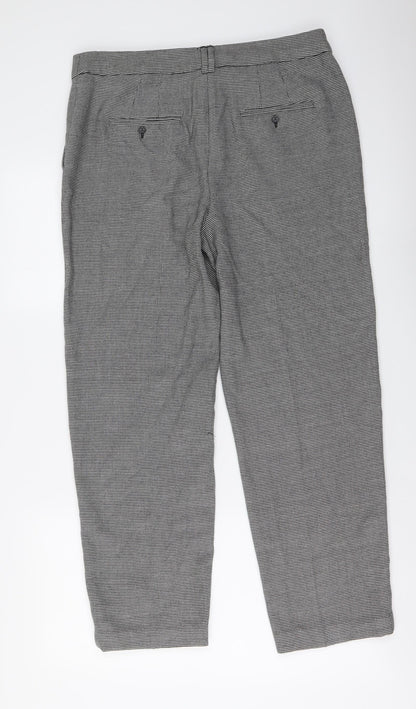 Womens UK Size 12 Marks and Spencer Regular Fit  Grey Trousers