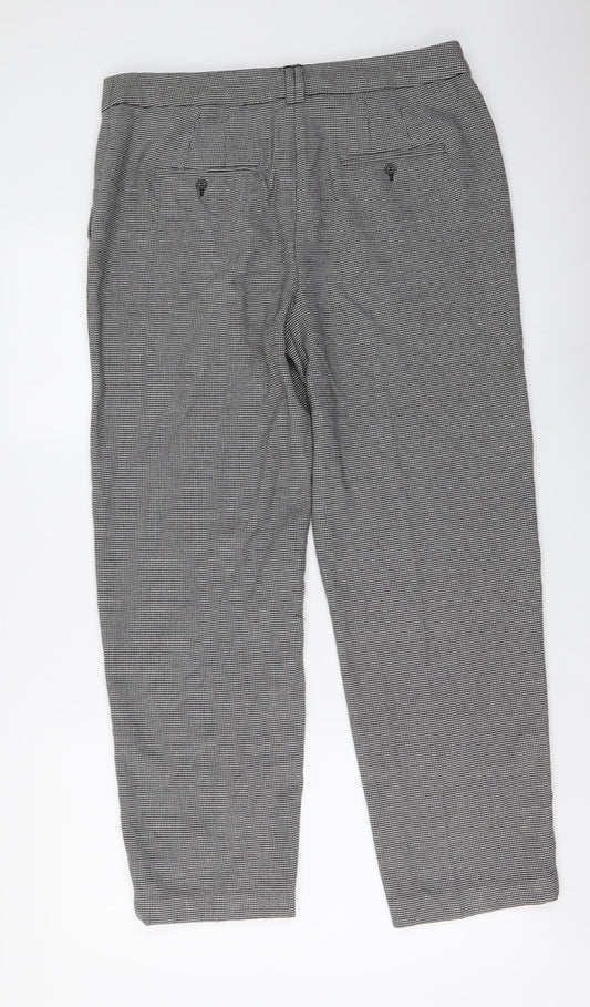 Womens UK Size 12 Marks and Spencer Regular Fit  Grey Trousers