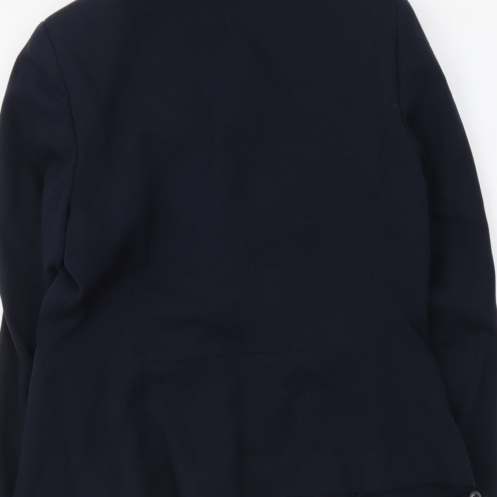 Marks and Spencer Womens Blue Polyester Jacket Suit Jacket Size 12