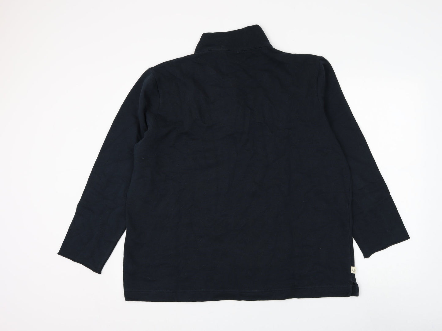 Mens UK Size L Preworn Blue Henley Sweatshirt
