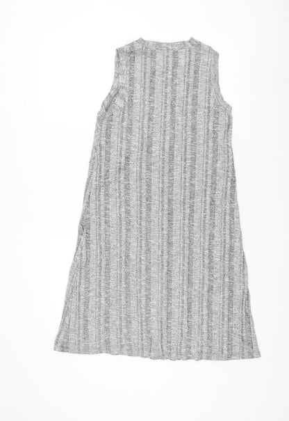 Gap Womens Grey Rayon Shift Size M Round Neck Pullover