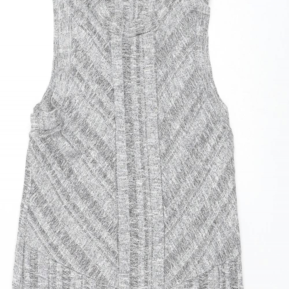 Gap Womens Grey Rayon Shift Size M Round Neck Pullover