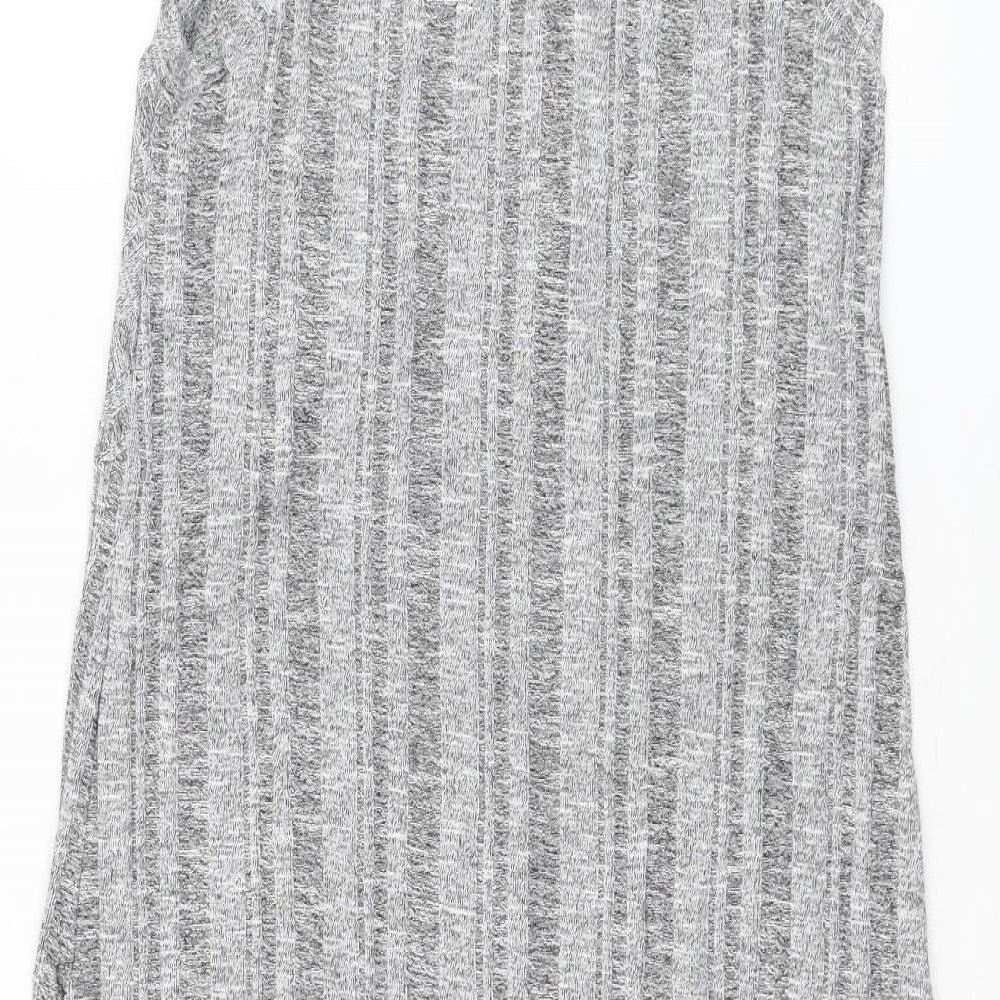 Gap Womens Grey Rayon Shift Size M Round Neck Pullover