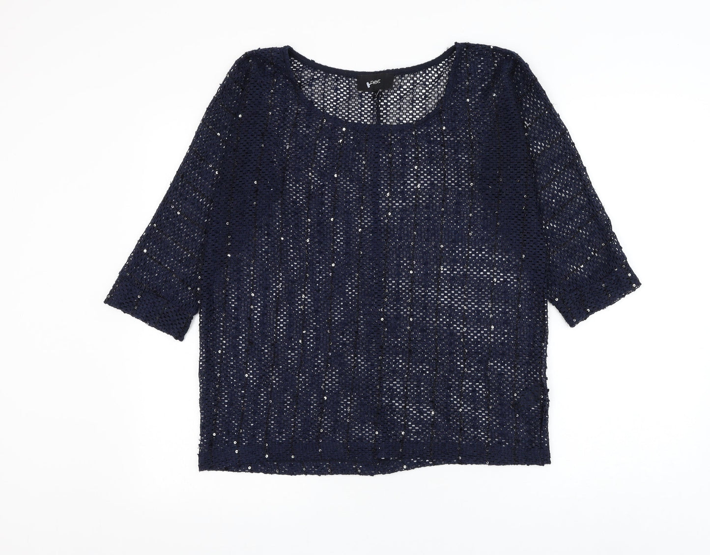 Womens UK Size 10 NEXT Blue Pullover Jumper
