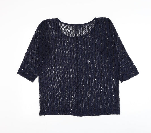Womens UK Size 10 NEXT Blue Pullover Jumper