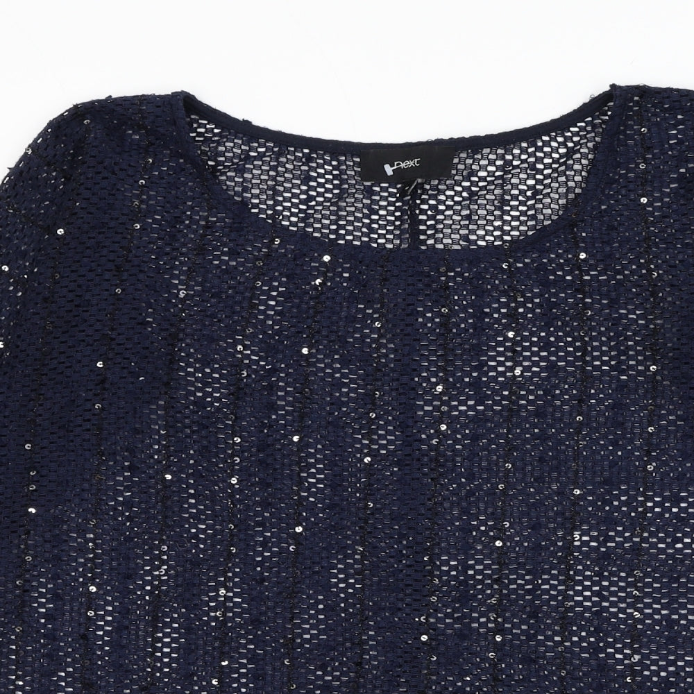 Womens UK Size 10 NEXT Blue Pullover Jumper