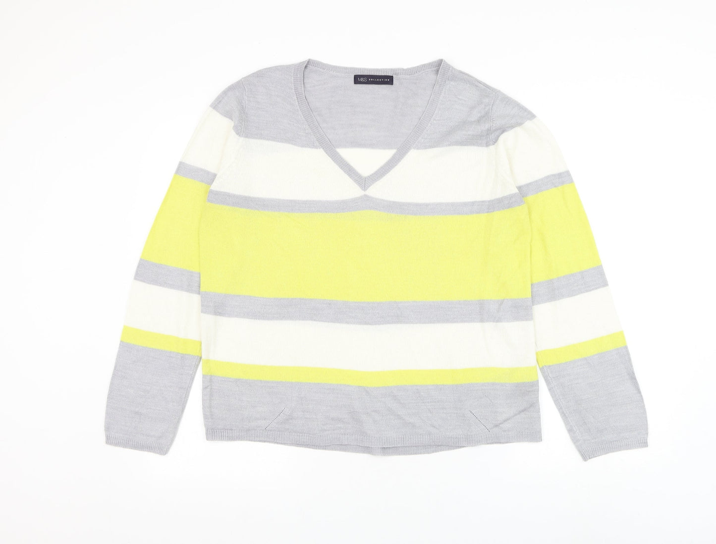 Womens UK Size 14 Marks and Spencer Multicoloured Pullover Jumper