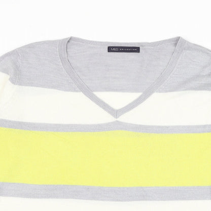 Womens UK Size 14 Marks and Spencer Multicoloured Pullover Jumper