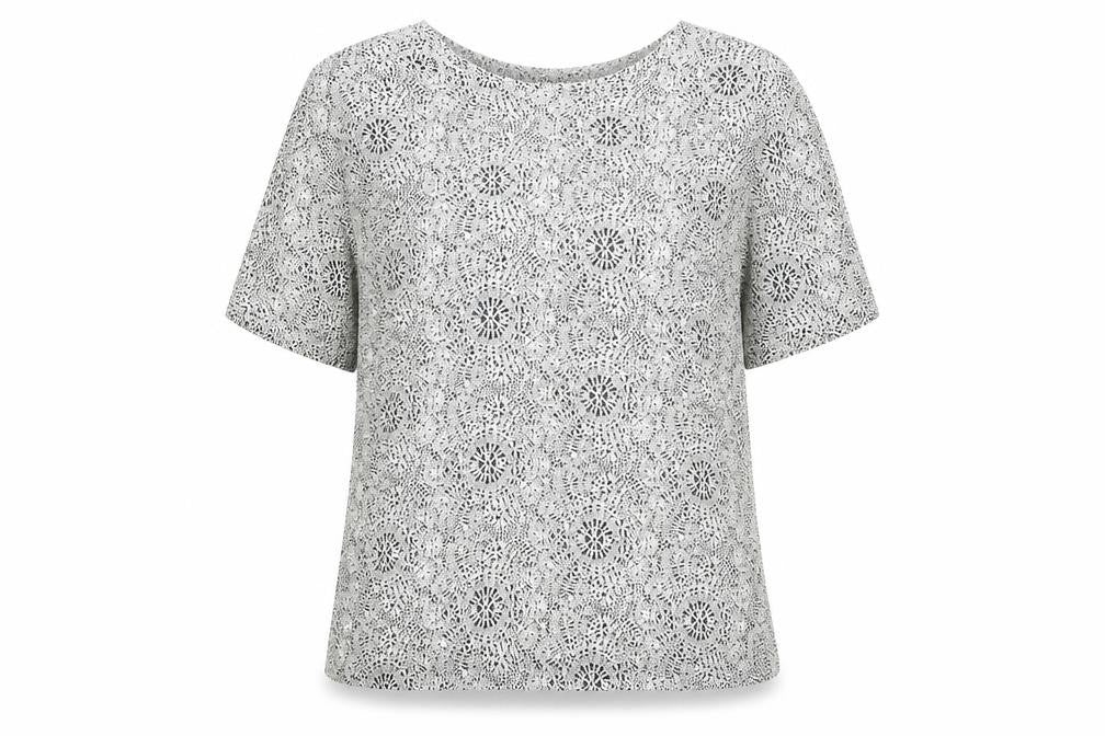 Womens UK Size M Preworn Grey Basic Blouse