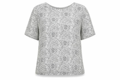 Womens UK Size M Preworn Grey Basic Blouse