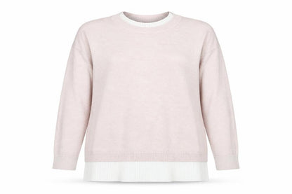 Womens UK Size L Preworn Pink Pullover Jumper