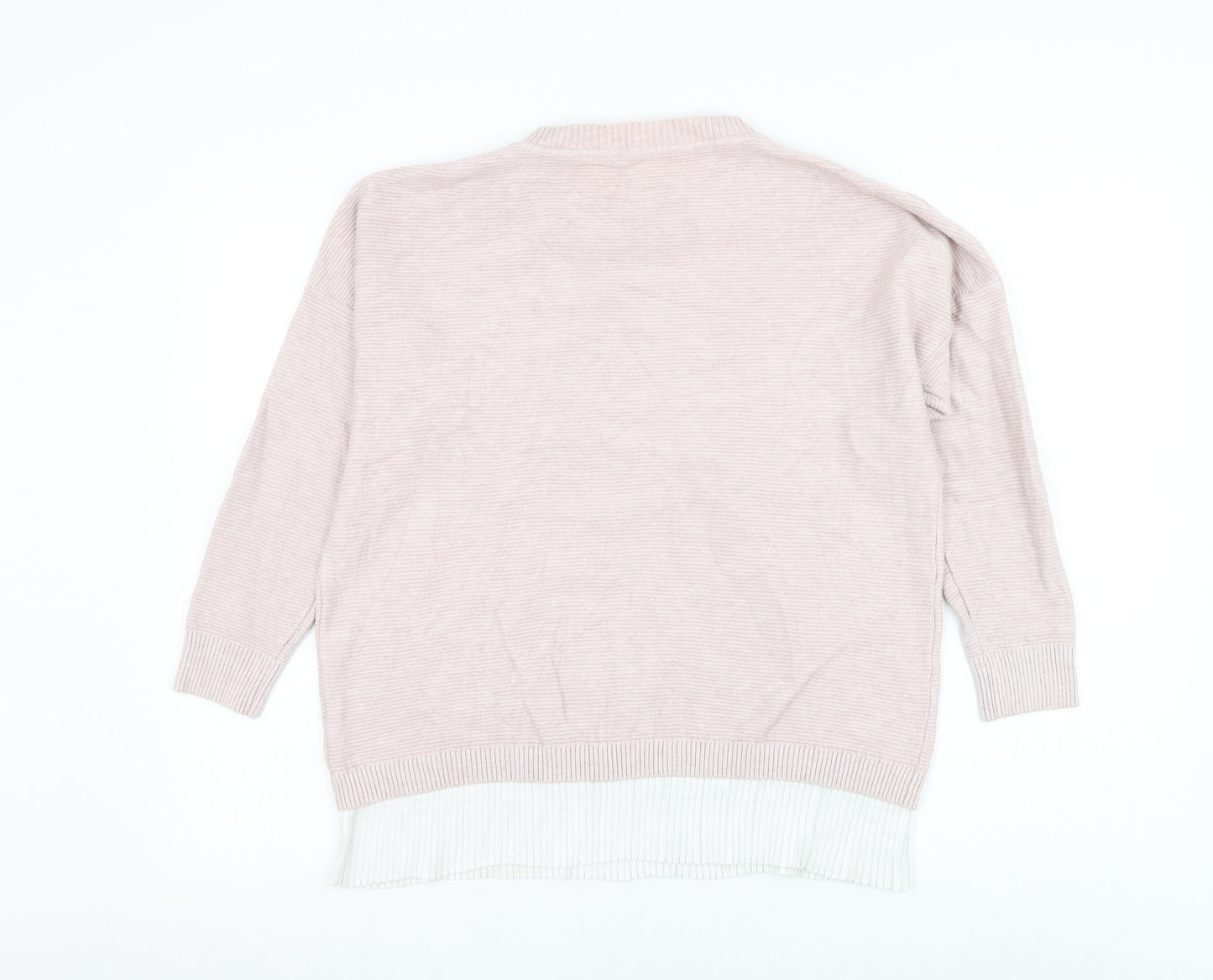 Womens UK Size L Preworn Pink Pullover Jumper