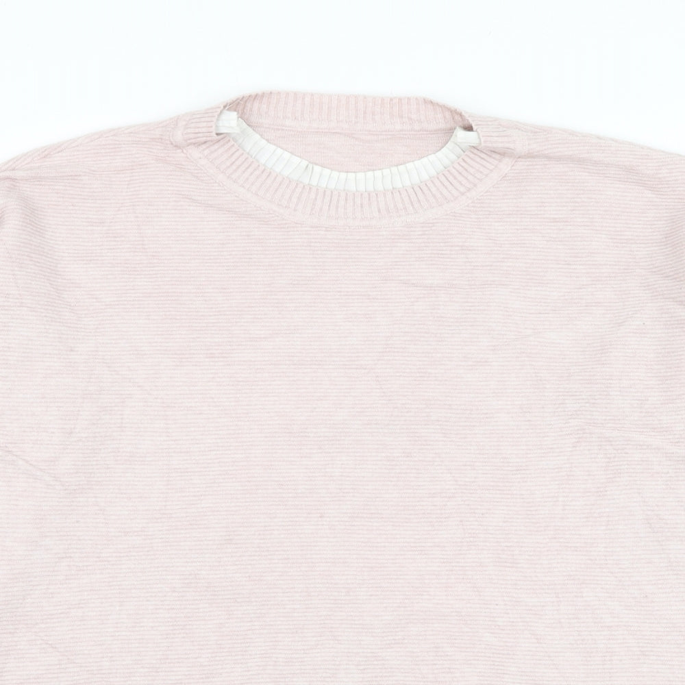 Womens UK Size L Preworn Pink Pullover Jumper